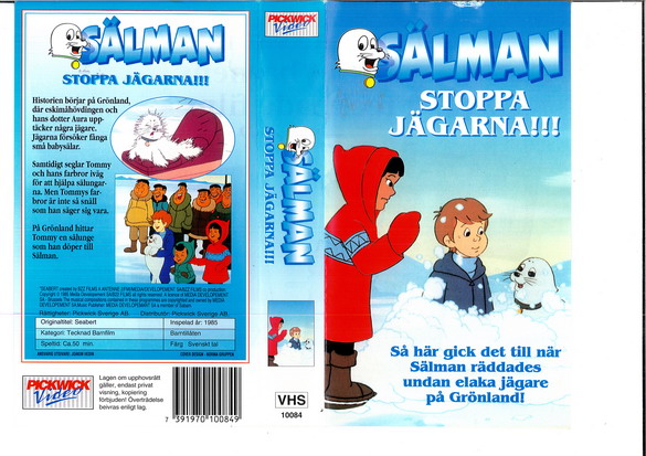 Tecknat Barn Svenska:Sälman TV Serie (1985-1986) VHSRIPPEN (Svenska) Stoppa Jägarna (HD)
