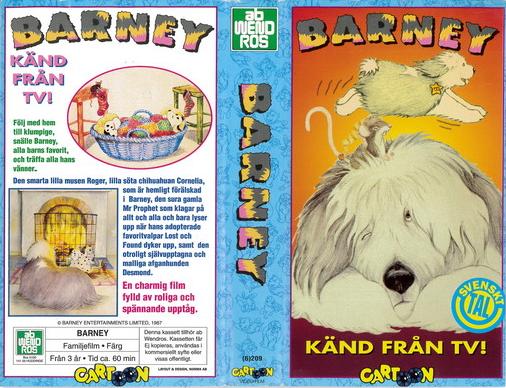 Tecknat Barn Svenska:Barney (1989) VHSRIPPEN (Svenska) TV Serie (3D)