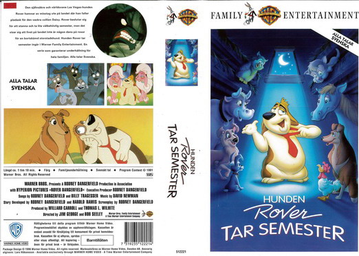 Tecknat Barn Svenska:Hunden Rover tar semester (1991) VHSRIPPEN (Svenska) Hela Filmen (4D)